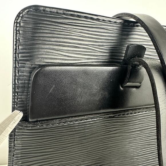 Louis Vuitton Womens Epi Croisette Leather Double Handle PM Black Tote Handbag - Picture 6 of 10